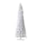 13ft. Pre-Lit Slim White Artificial Christmas Tree, Warm White LED Lights